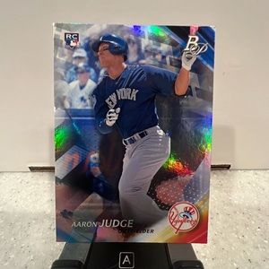 2017 Topps Bowman Platinum Foil #91 Aaron Judge Rookie Card RC